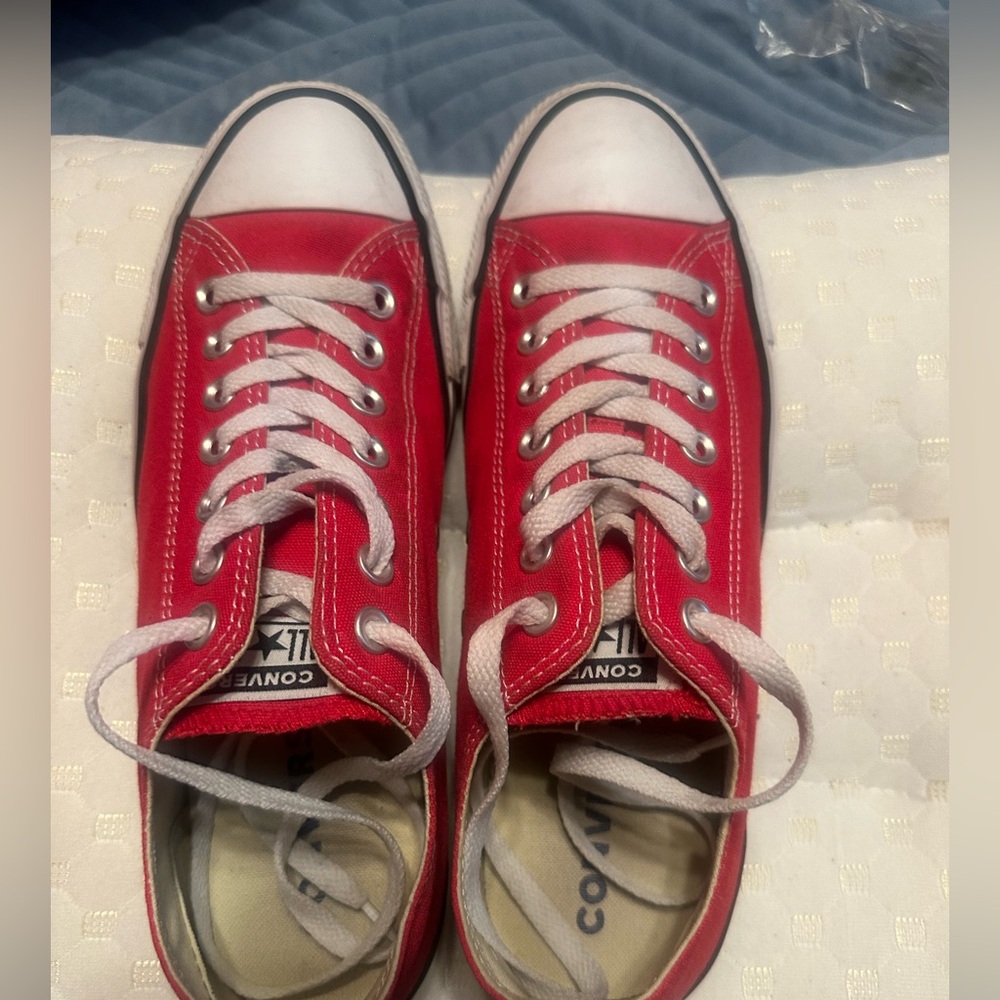 Converse Red and White Sneakers